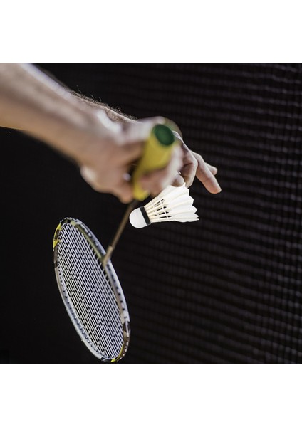 3 Adet Badminton Raketle Kapalı Açık Spor Badminton Topları Rüzgar Geçirmez Raketle Büyük Istikrar ve Dalılık ile Yüksek Hız (Yurt Dışından)