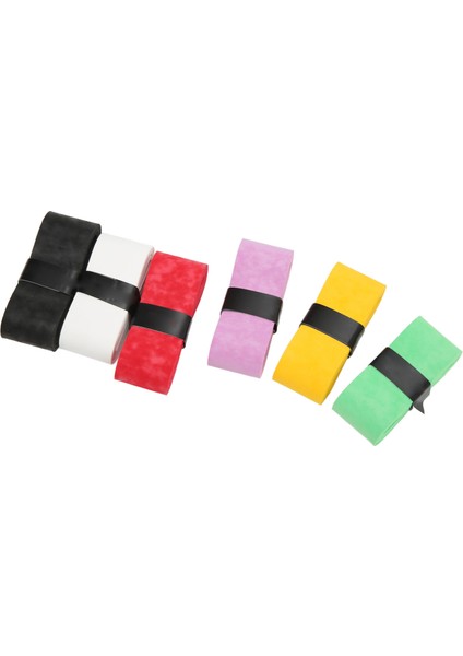 6 Adet/takım Renkli Viskoz Tenis Overgrips Anti Skid Badminton Raketi El Tutkal Spor Için (Yurt Dışından)