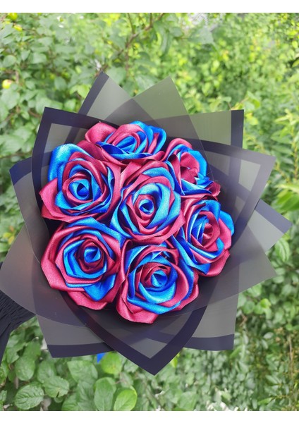 7 Li Trabzon Taraftar Solmayan Gül Buketi