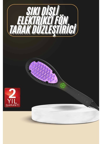 Yıpranma Karşıtı Saç Düzleştirici Tarak Fön Tarak 5 Kademeli