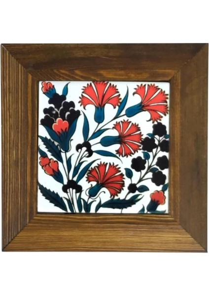Ahşap Çerçeveli Dekoratif Seramik Tablo. SRMK-2024119