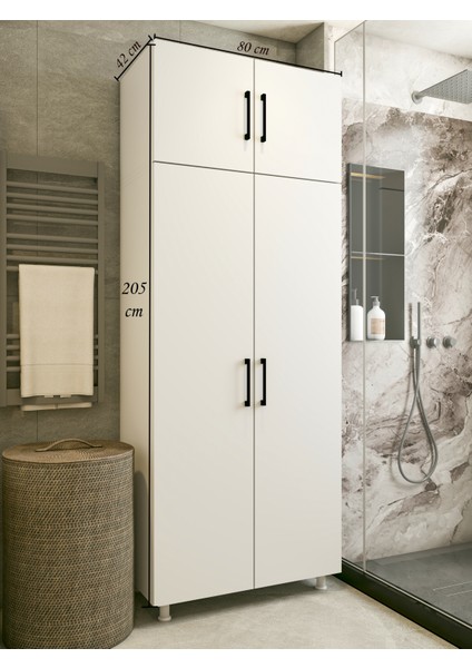 Çok Amaçlı Dolap Beyaz Banyo Düzenleyici Kiler Dolabı fiyatları