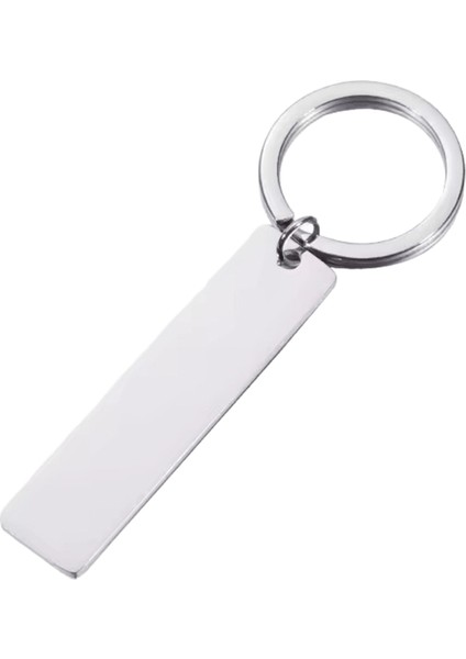 10 Adet Yüksek Kaliteli Ayna Cilası 304 Paslanmaz Çelik 12X50MM ANAHTARLIKRENK:12X50MM Çelik Rengi (Yurt Dışından)