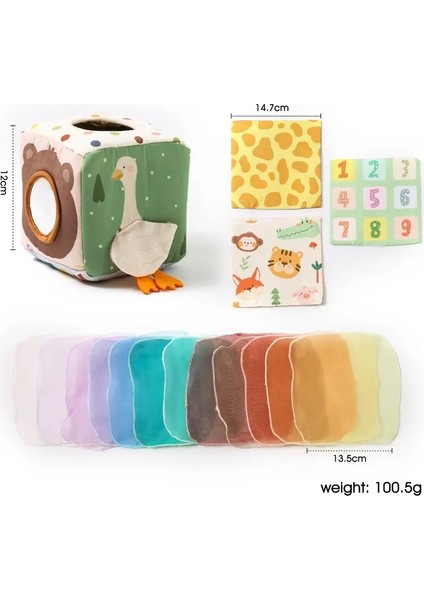 Bebek Montessori Oyuncak Pamuk Sihirli Doku Kutusu Parmak Meşgul Masa Oyunu Egzersiz Eğitim Oyuncak Yumuşak Çıngırak Oyun Bez Kitap Hediye Kol: Set1 (Yurt Dışından)