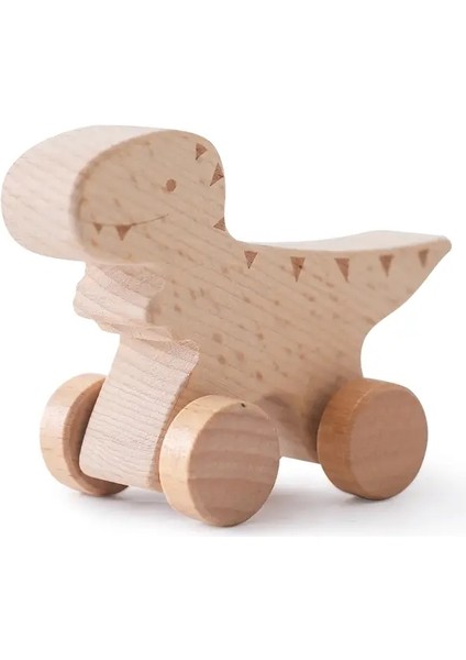 Ahşap Bebek Araba Oyuncakları Kayın Ahşap Dinozor Karikatür Arabası Teether Eğitim Montessori Oyuncaklar Diş Çıkarma Bebek Oyuncak: Tanystropheus (Yurt Dışından)