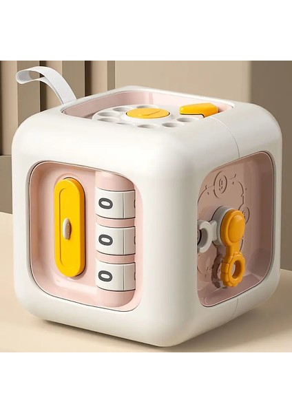 6 Inç 1 Montessori Eğitim Oyuncakları Duyusal Meşgul Meşgul Bebek Uygulama Becerileri Çekmece Küp Fidget Kız Boy Renk Için Eğitim Oyuncakları: Pink (Yurt Dışından)