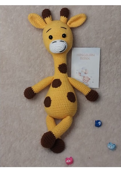 Amigurumi Sevimli Uyku Arkadaşı Oyun Arkadasi Zurafa 1 Adet