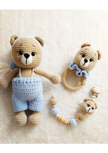 Amigurumi Ayıcık Drey 3lu Set 1 Adet