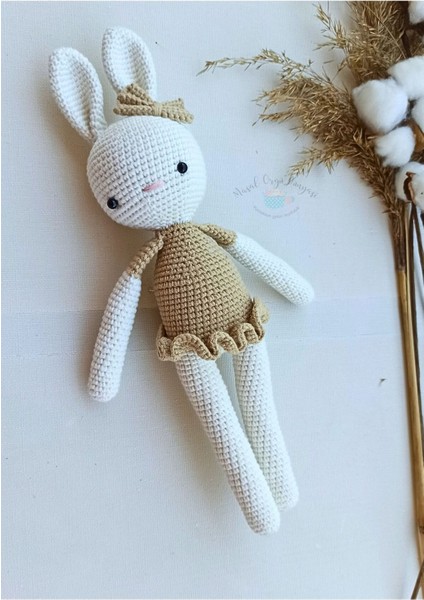 Tavşan - Harika Hayvanlar Serisi Doğal Amigurumi Oyuncak 30 cm 1 Adet