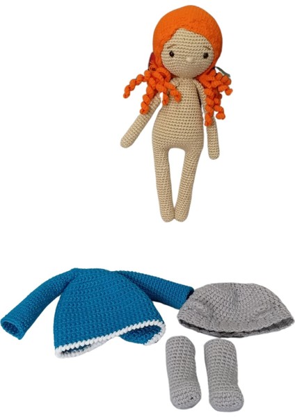 Elite Tığ Işi Oyun Arkadaşı Sevimli Amigurumi Bebek 1 Adet