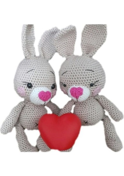 Miniş Tavşan Amigurumi Organik Oyuncak 1 Adet