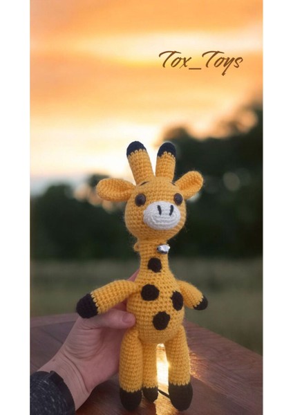 Elite Amigurumi %100 Doğal El Yapımı Sevimli Zürafa ❤️ 1 Adet