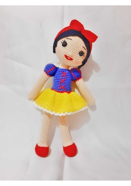 Pamuk Prenses Bebek Amigurumi Organik Oyuncak 1 Adet