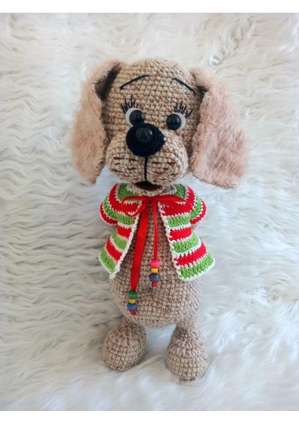 Yelekli Köpüş Amigurumi Organik Oyuncak 1 Adet modelleri