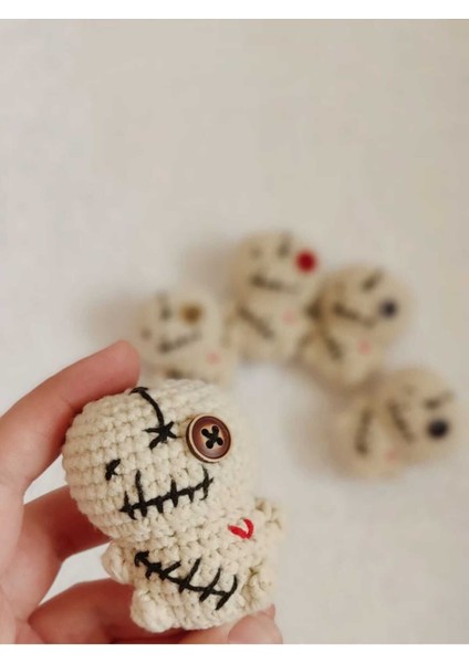 Elite Amigurumi Oyuncak Anahtarlık 1 Adet (Vodooo-6 Cm) 1 Adet
