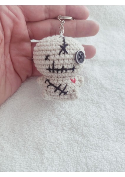Elite Amigurumi Oyuncak Anahtarlık 1 Adet (Vodooo-6 Cm) 1 Adet