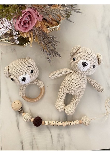 Elite Amigurumi Yenidoğan 3 Lü Set Ayıcık 1 Adet
