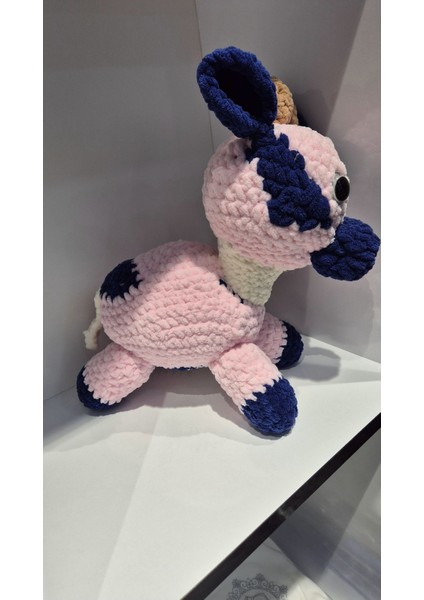 Elite Amigurumi Pembe Inek Pelus Organik Oyuncak Cocuk Uyku Arkadaşı 1 Adet