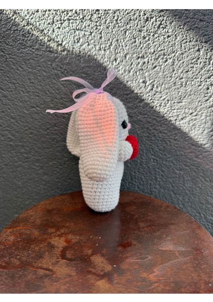 El Yapımı Örgü Beyaz Tavşan Oyuncak Amigurumi 1 Adet fiyatları