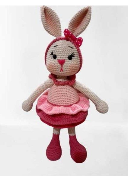 Şaşkın Tavşan Amigurumi Organik Oyuncak 1 Adet