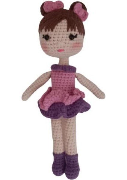 Minyatür Ayşe Bebek Amigurumi Organik Oyuncak 1 Adet