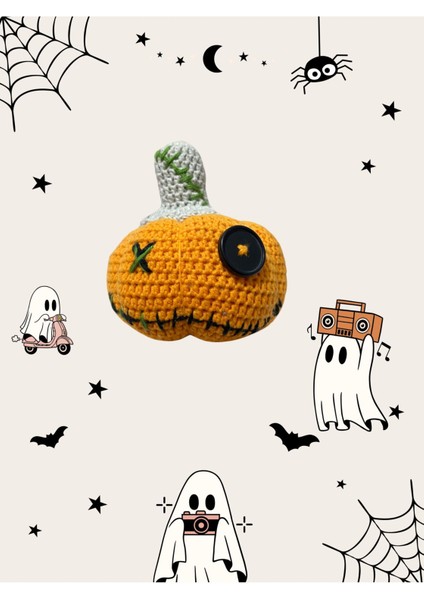 Elite Bal Kabağı Oyuncak Örme Amigurumi Cadılar Bayramı Temalı 1 Adet