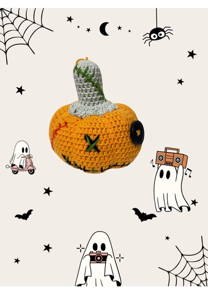 Elite Bal Kabağı Oyuncak Örme Amigurumi Cadılar Bayramı Temalı 1 Adet