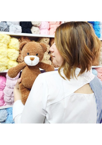 Elite Amigurumi Ayıcık Finn - Organik Oyuncak - Hediyelik Oyuncak 1 Adet