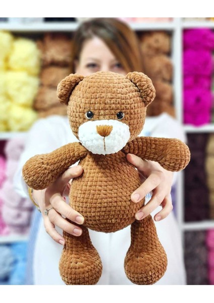 Elite Amigurumi Ayıcık Finn - Organik Oyuncak - Hediyelik Oyuncak 1 Adet