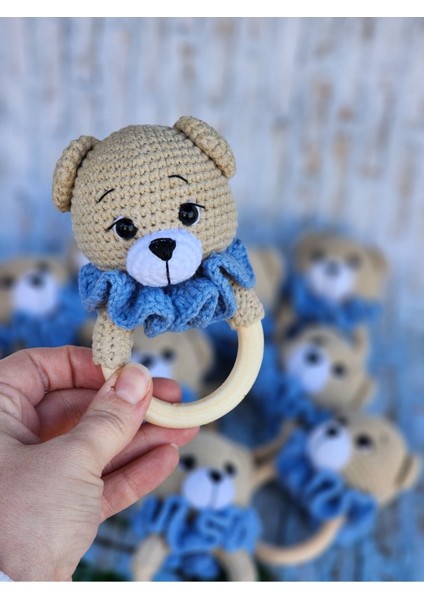Elite Amigurumi Ayıcık 3lu Set - Organik Hediyelik Oyuncak 1 Adet
