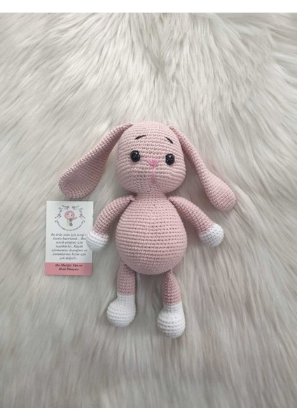 Elite Amigurumi Organik Örgü Oyuncak Tavşan 1 Adet