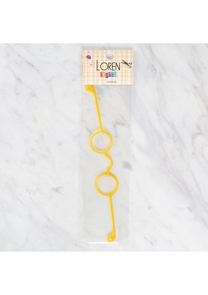 Loren Plastik Amigurumi Gözlük Sarı 1 Adet fiyatları