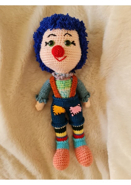 Amigurumi Oyuncak Örgü Palyaço Bebek 1 Adet