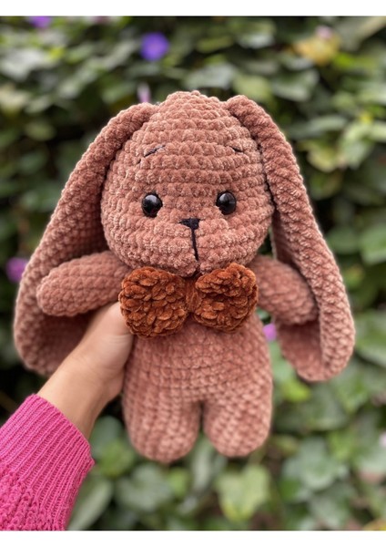 Elite 30CM Amigurumi El Yapımı Uzun Kulaklı Tavşan 1 Adet
