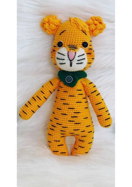 Kaplan Leos Amigurumi Organik Oyuncak 1 Adet