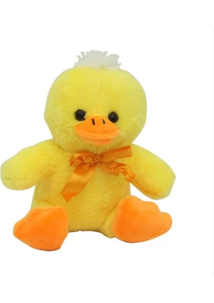 Elite 20 cm Sarı Renk Kurdaleli Oturan Tatlı Uyku Arkadaşım Peluş Oyuncak Ördek 1 Adet