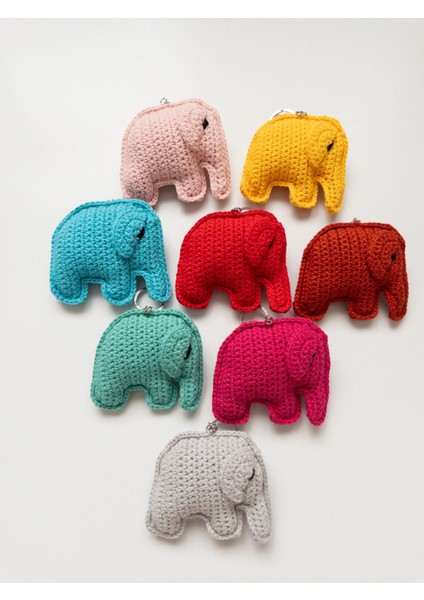 Amigurumi Fil Anahtarlık Örgü Oyuncak 1 Adet