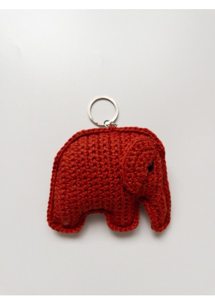 Amigurumi Fil Anahtarlık Örgü Oyuncak 1 Adet