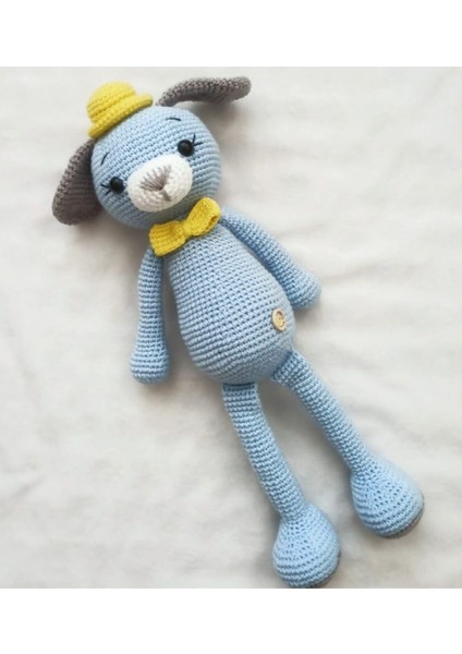 Şapkalı Köpek Amigurumi Organik Oyuncak 1 Adet