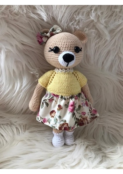 Amaour Ayıcık Amigurumi Organik Oyuncak 1 Adet