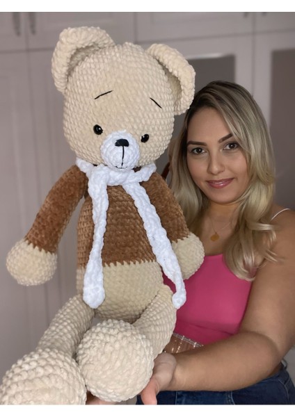 Elite 60CM El Yapımı Amigurumi Ayıcık (Isim Işlemesi Yapılır) 1 Adet