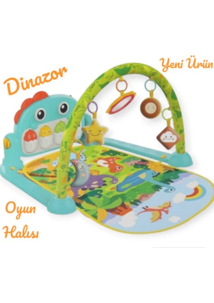 Elite Babycim 0643 Piyanolu Dinazor Oyun Halısı Aktivite Oyun 1 Adet