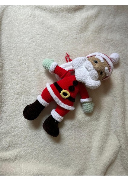 Noel Baba Hediyelik Amigurumi Oyuncak Çantalı Noel Baba Uyku Arkadaşı Yılbaşı Hediyesi 1 Adet modelleri