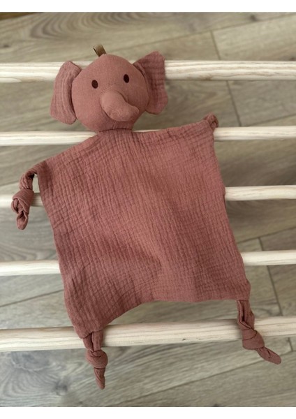 Elite Çıngıraklı Hayvan Figürlü Muslin Bebek Uyku Arkadaşı 1 Adet