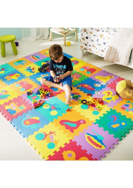 Elite Rakamlar Yumuşak Oyun Matı Spor Karosu %100 Zararsız 9 Adet 1'den 9'a Kadar Eva Mat 33X33 7 mm 1 Adet indirimleri