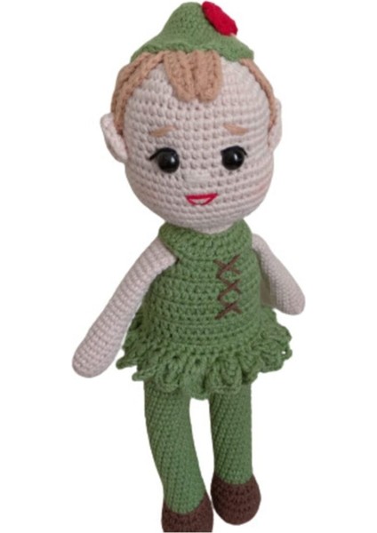 Peter Pan Bebek Amigurumi Organik Oyuncak 1 Adet