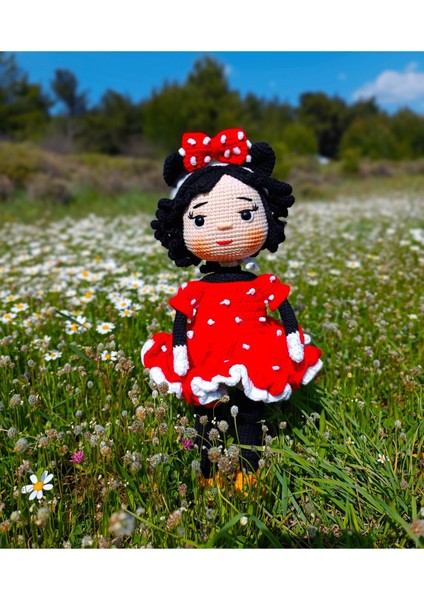 Elite Amigurumi Minnie Mouse Bebek 1 Adet