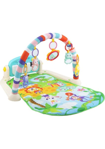 Elite Babycim Bebek Piyanolu Oyun Halısı ve Jimnastik Merkezi (Aynalı ve Çıngıraklı) 1 Adet
