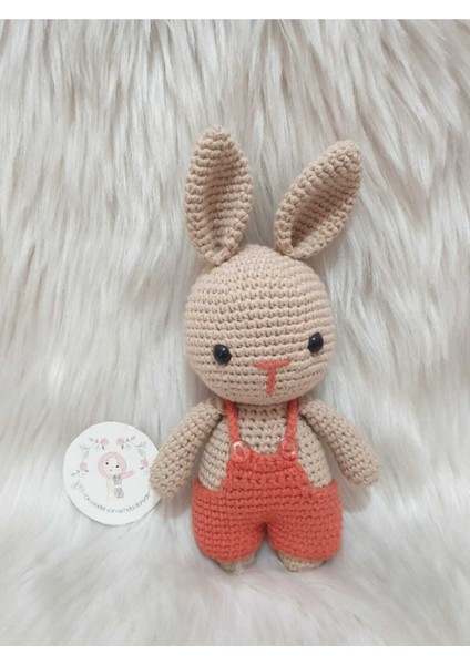 Amigurumi Organik Örgü Oyuncak Tavşan 1 Adet