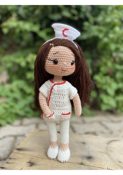 Elite 30CM Amigurumi Hemşire El Emeği 1 Adet